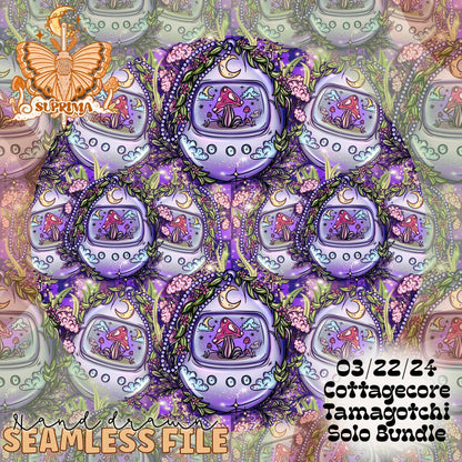 Play Amongst the Wild Things Tamagotchi | Violet | Seamless | 2 Scales