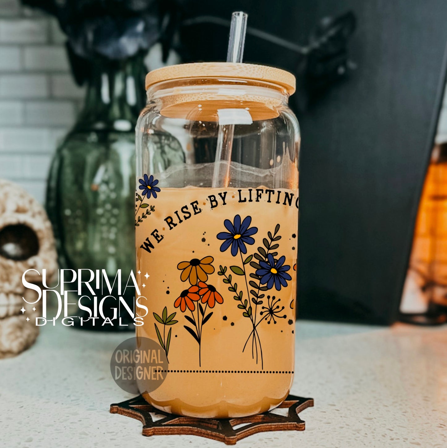 We Rise By Lifting Others | Glass Can